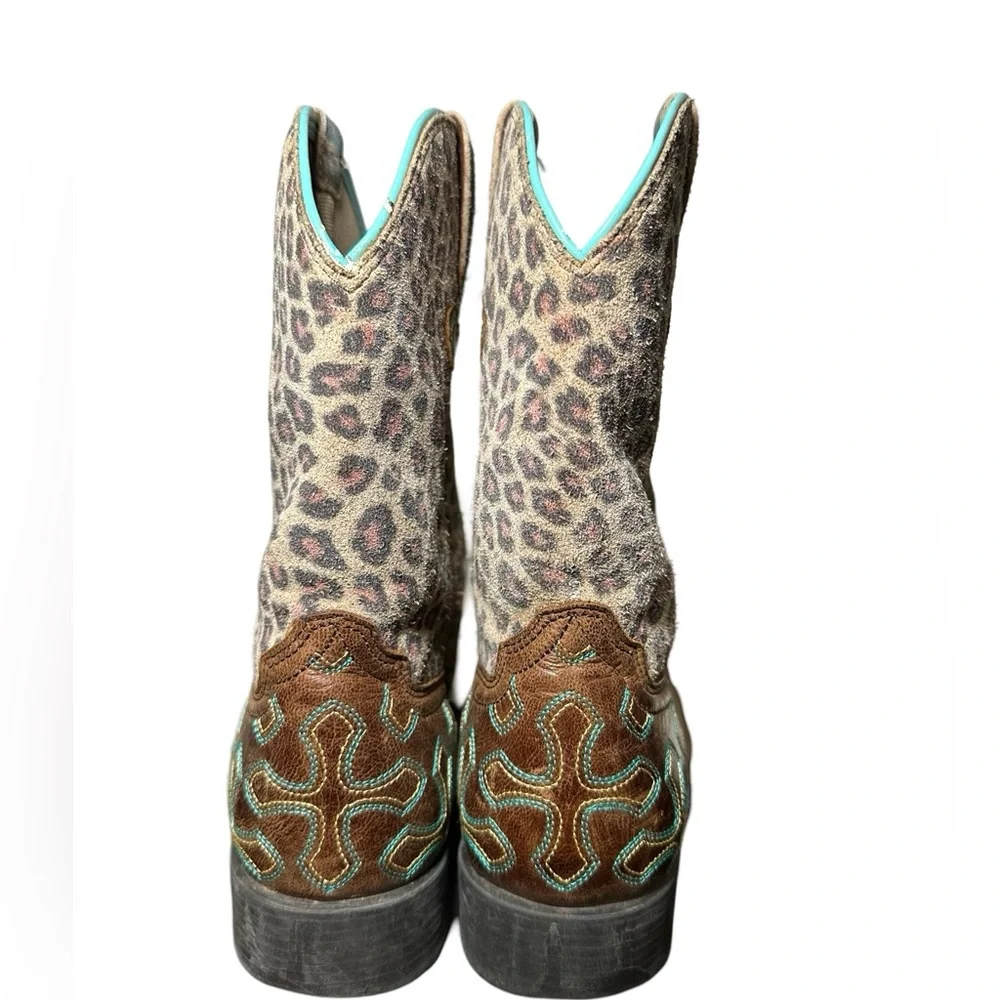 Ariat Girls Crossroads square toe boots size 3Y - Picture 4 of 6
